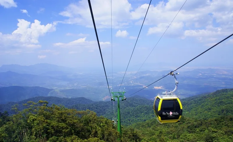 The cable car up to Ba Na Hills, Da Nang's one big-ticket attraction