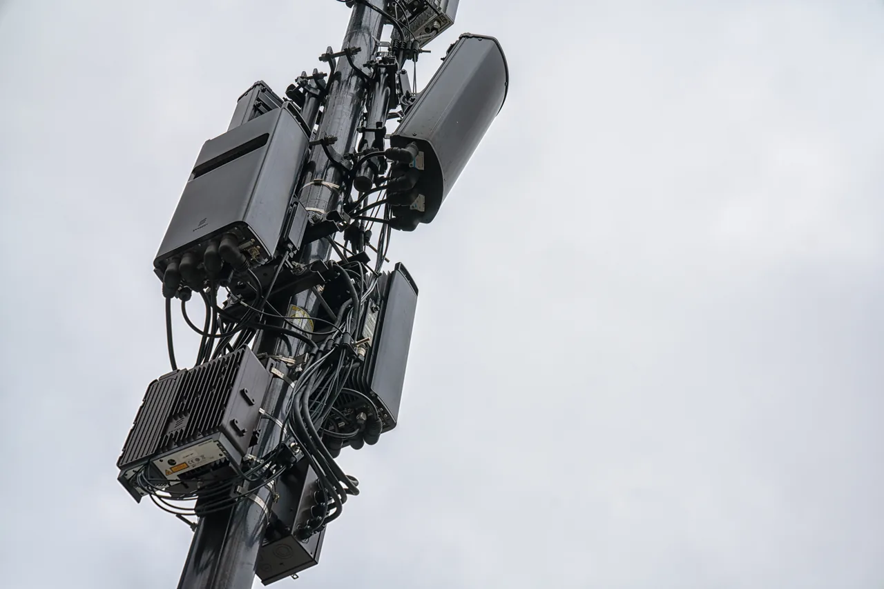 A telecom tower providing 4G and 5G mobile coverage A telecom tower providing 4G and 5G mobile coverage