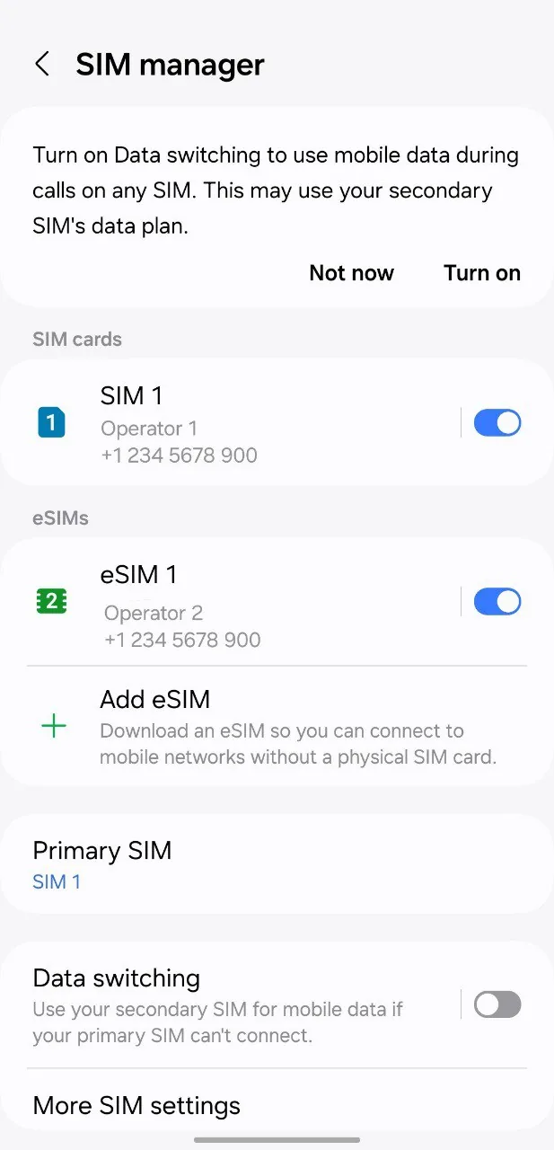 Scanning an eSIM QR code with a smartphone to install a data plan Scanning an eSIM QR code with a smartphone to install a data plan