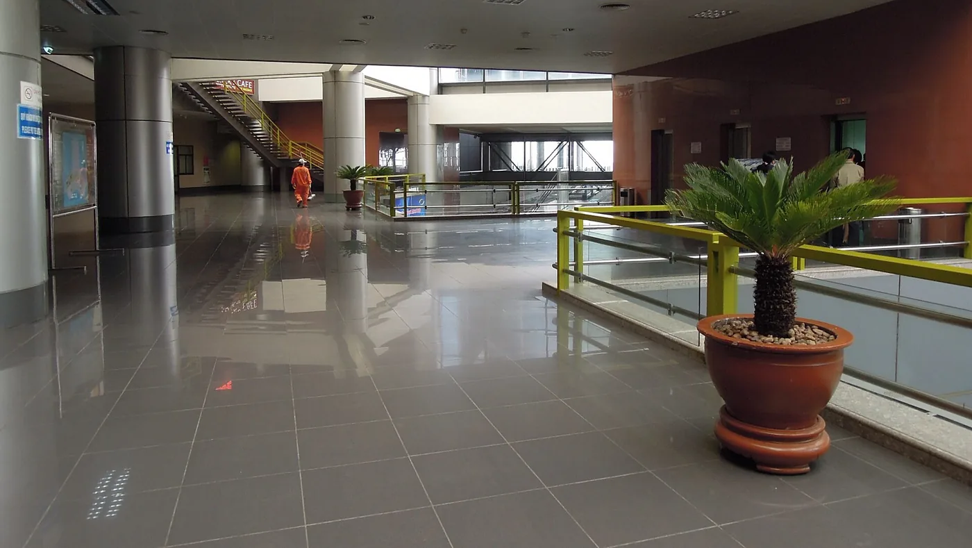 Interior of the terminal at Noi Bai International Airport in Hanoi